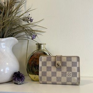 Louis Vuitton Damier Azur MI1016 Kisslock Wallet